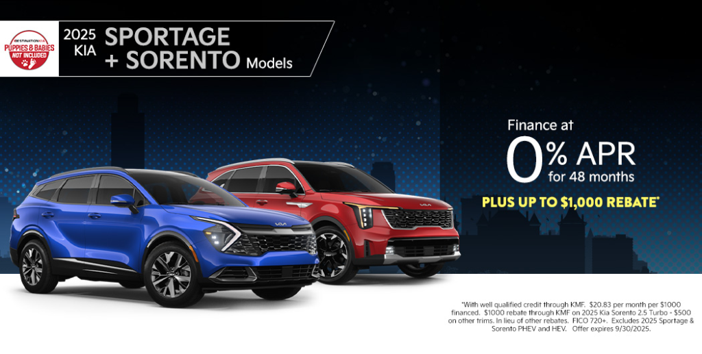 2025 Kia Sportage & 2026 Kia Sorento