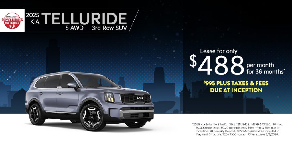 2025 Kia Telluride S – All Wheel Drive