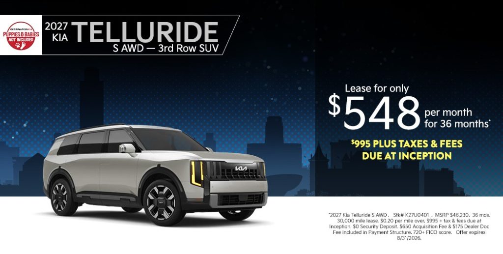 All-New 2027 Kia Telluride S AWD