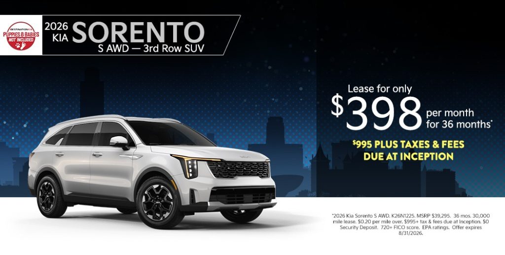 2026 Kia Sorento S AWD