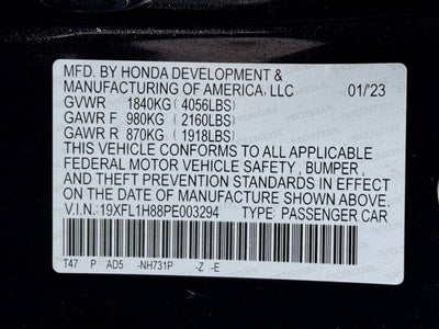 2023 Honda Civic Hatchback Sport Touring