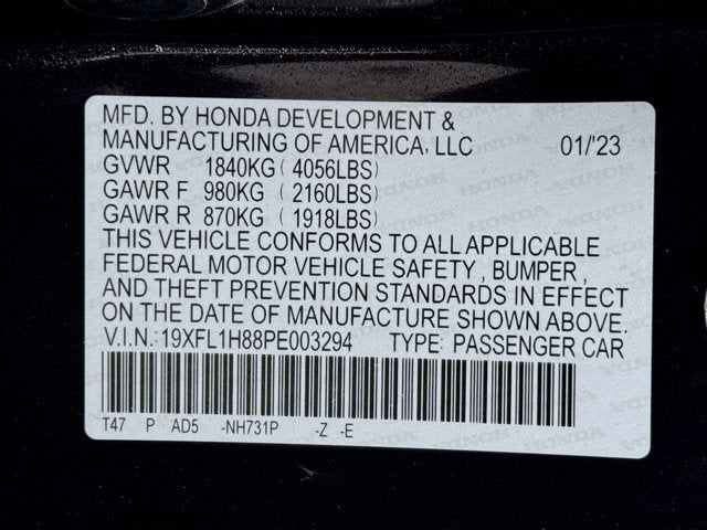 2023 Honda Civic Hatchback Sport Touring