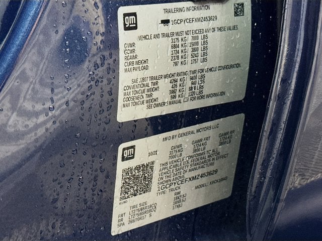 2021 Chevrolet Silverado 1500 Custom Trail Boss