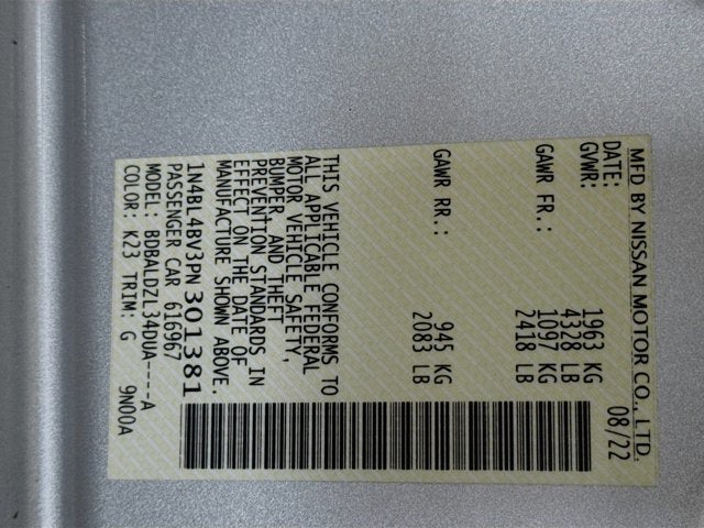 2023 Nissan Altima 2.5 S