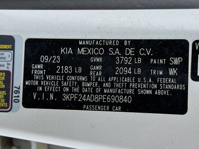 2023 Kia Forte LXS