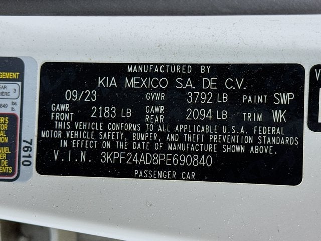 2023 Kia Forte LXS