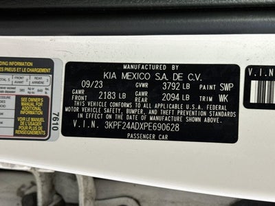 2023 Kia Forte LXS