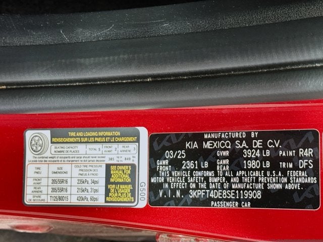 2025 Kia K4 LXS