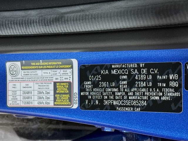 2025 Kia K4 GT-Line Turbo