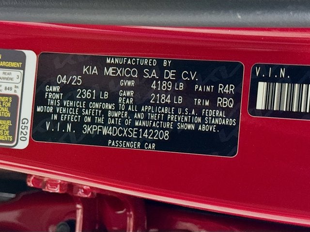 2025 Kia K4 GT-Line Turbo