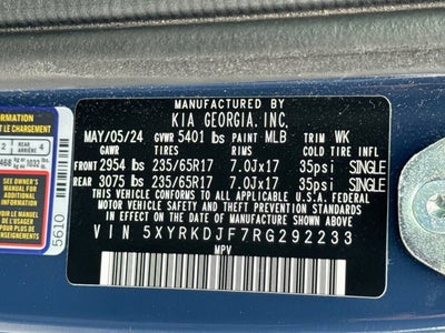 2024 Kia Sorento X-Pro SX Prestige