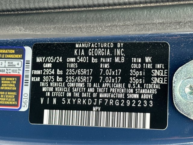 2024 Kia Sorento X-Pro SX Prestige