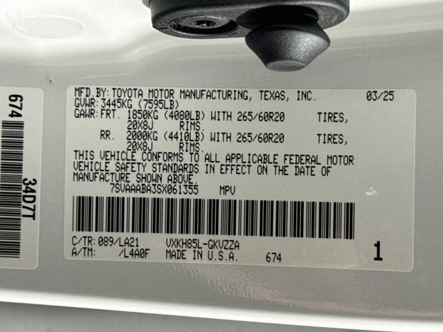 2025 Toyota Sequoia TRD Pro