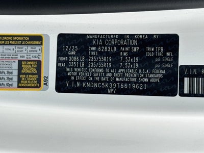 2026 Kia Carnival EX