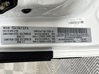 2020 RAM ProMaster City Cargo Van Tradesman