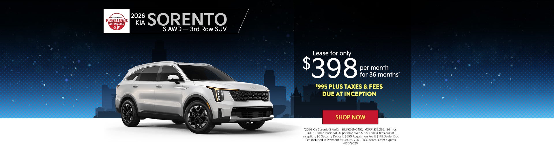 2026 Kia Sorento S All Wheel Drive