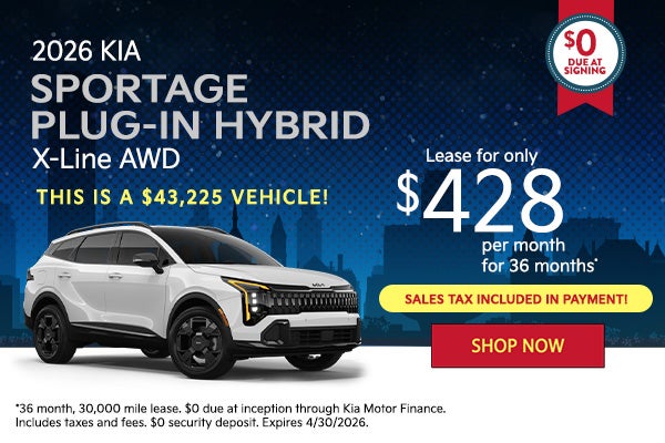 2026 Kia Sportage Plug in Hybrid X-Line All Wheel Drive