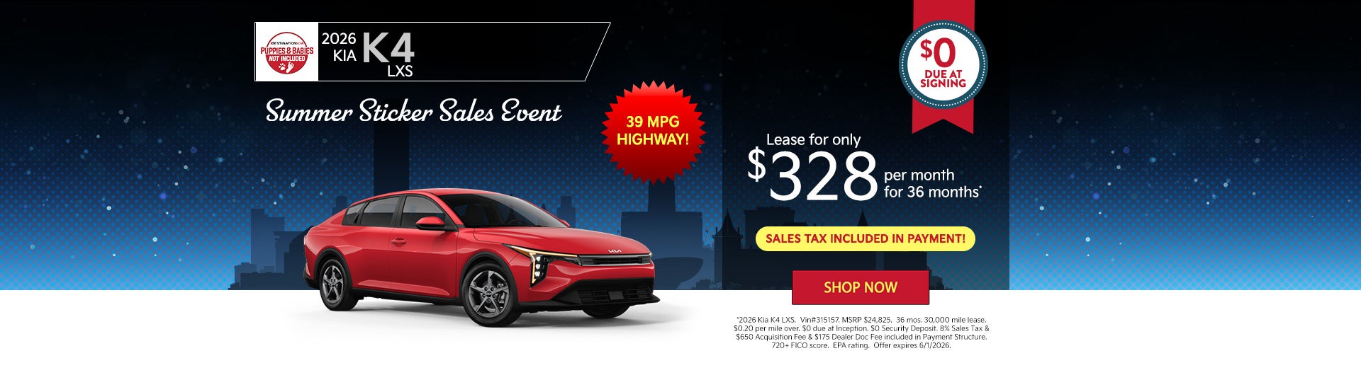 2026 Kia K4 LXS