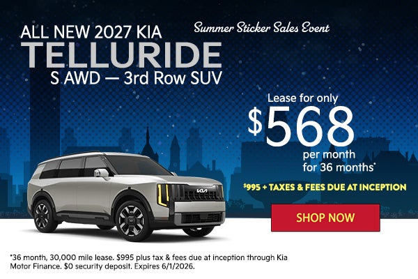 All New 2027 Kia Telluride S All Wheel Drive