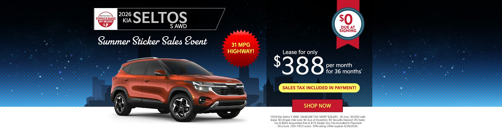 2026 Kia Seltos S All Wheel Drive