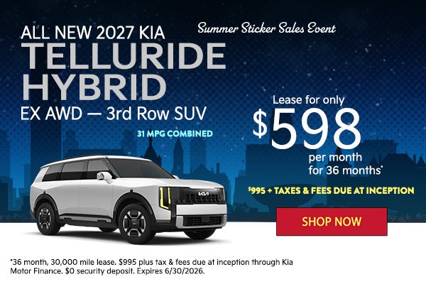 All New 2027 Kia Telluride Hybrid EX All Wheel Drive