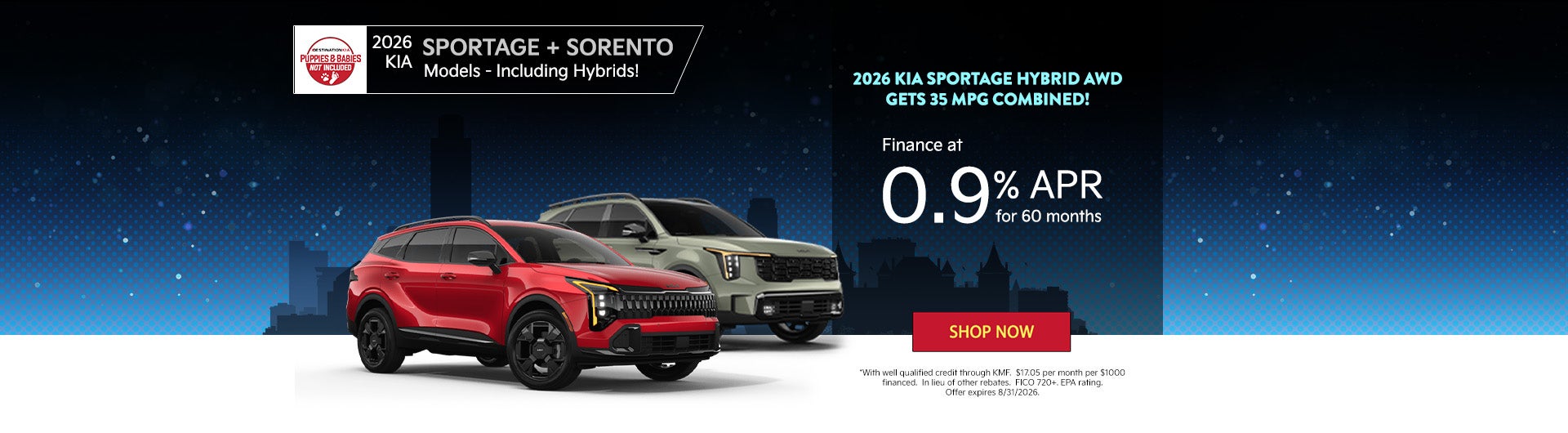 2026 Kia Sorentos and 2026 Kia Sportages! Including Hybrids!