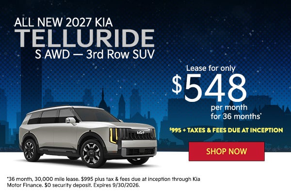 All New 2027 Kia Telluride S All Wheel Drive