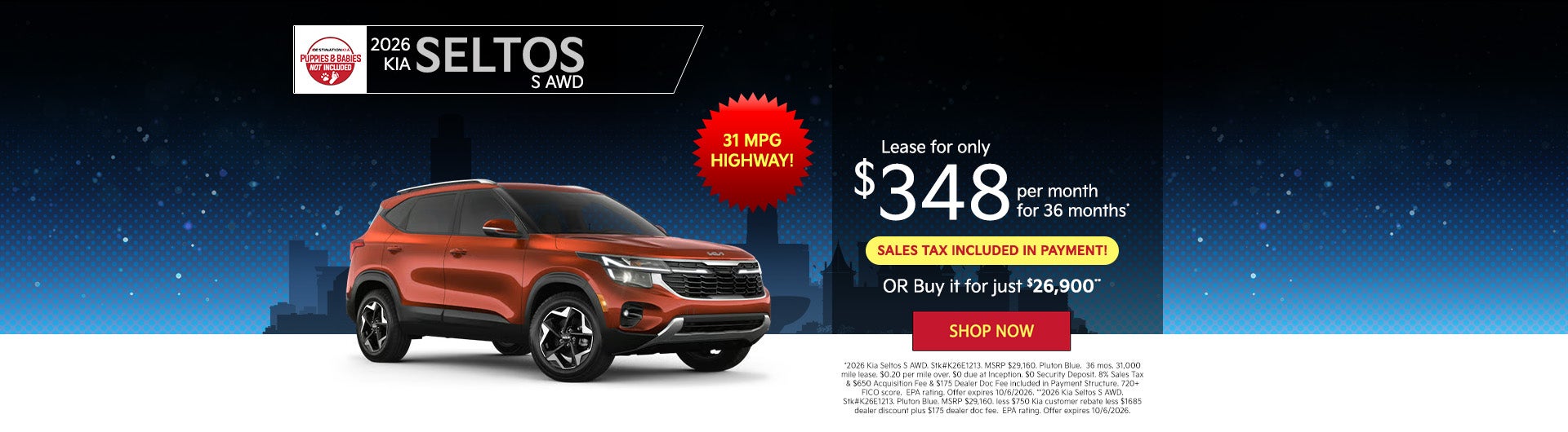 2026 Kia Seltos S All Wheel Drive