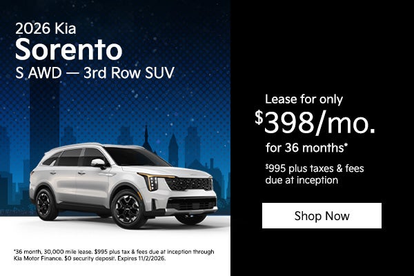 2026 Kia Sorento S All Wheel Drive
