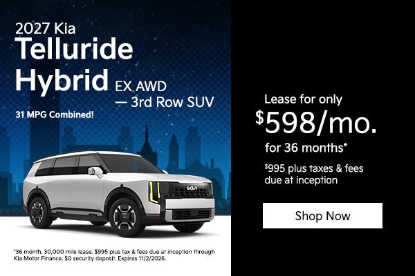 All New 2027 Kia Telluride Hybrid EX All Wheel Drive