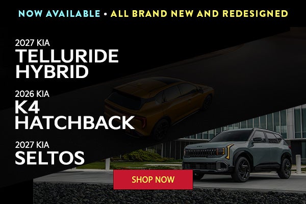 The 2027 Kia Telluride Hybrid, the 2026 Kia K4 Fastback, the